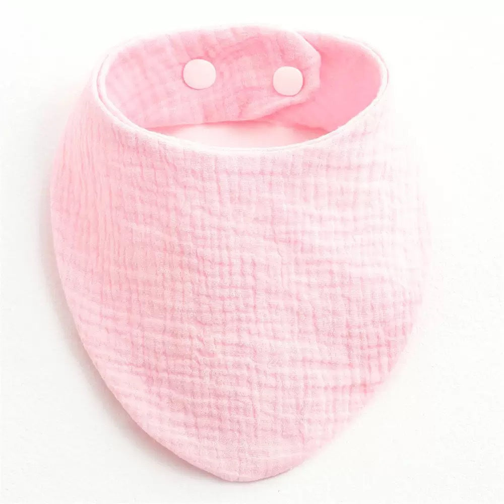 Solid Color Triangular Pure Cotton Bib