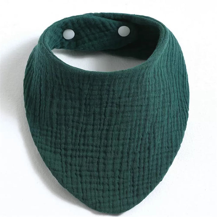 Solid Color Triangular Pure Cotton Bib