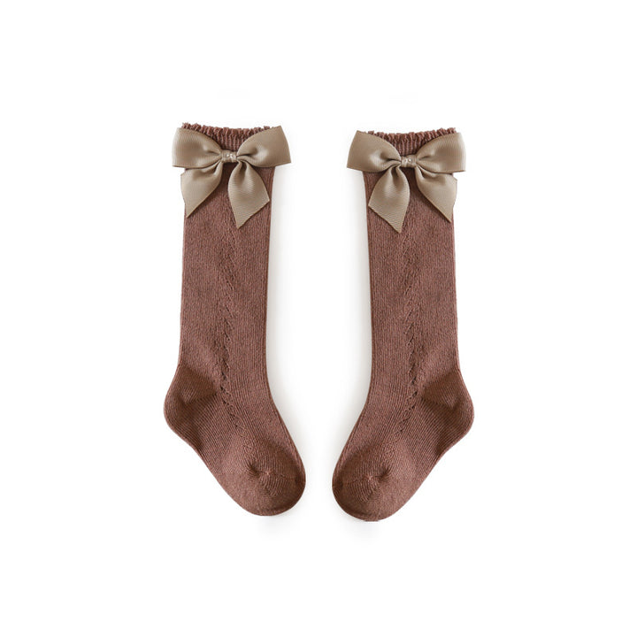 Mesh Bow Socks