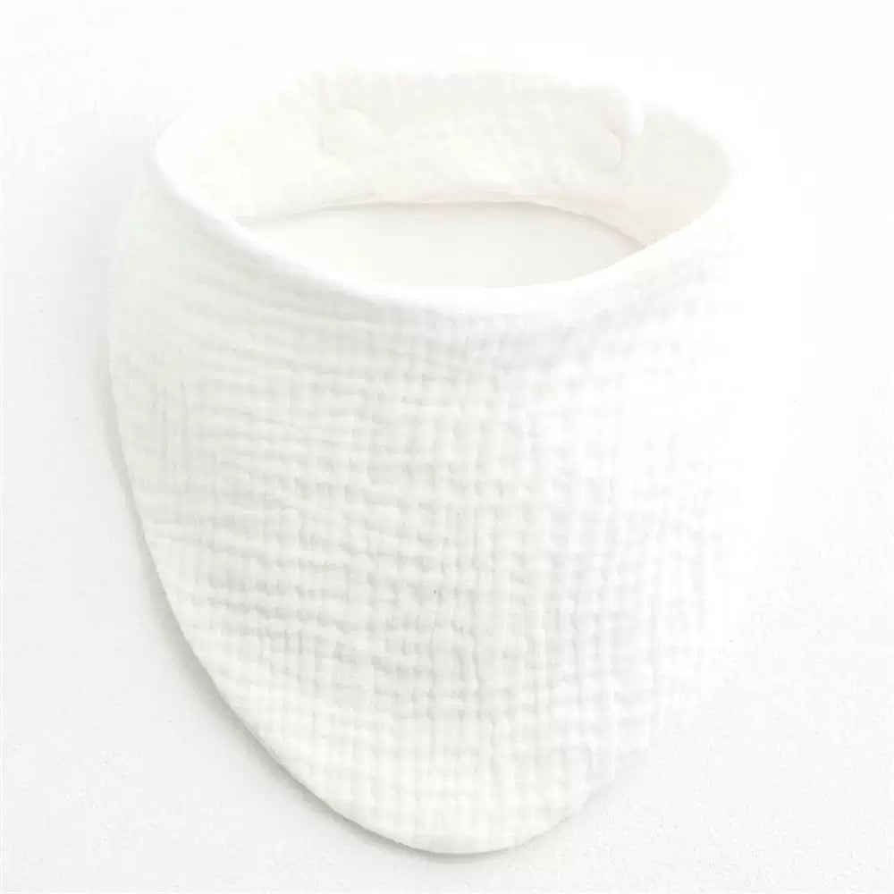 Solid Color Triangular Pure Cotton Bib