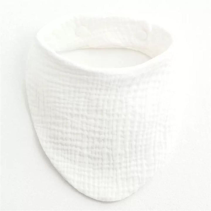 Solid Color Triangular Pure Cotton Bib