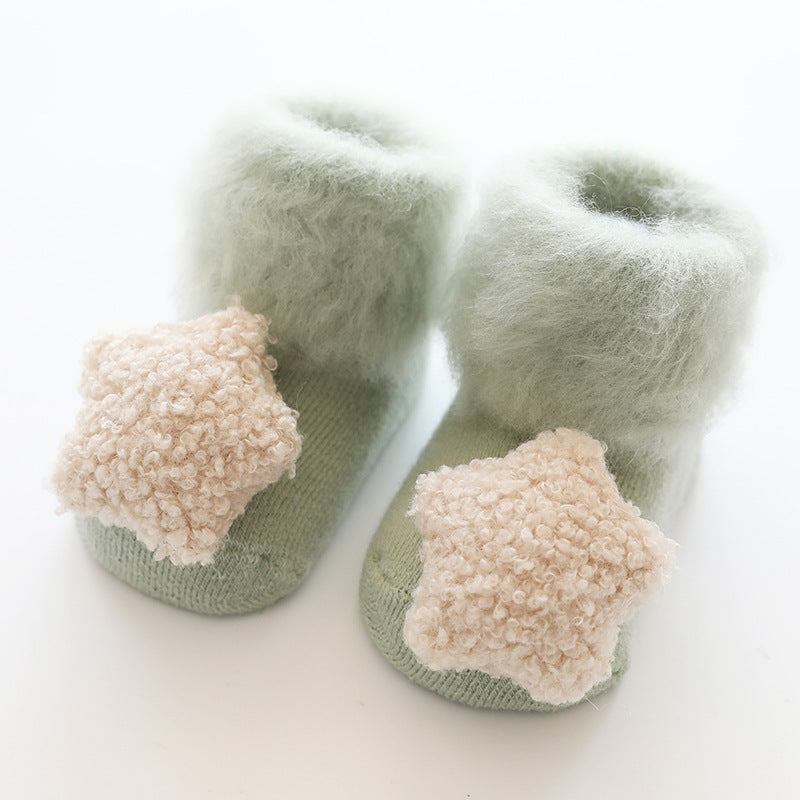 Cute Velvet Baby Socks