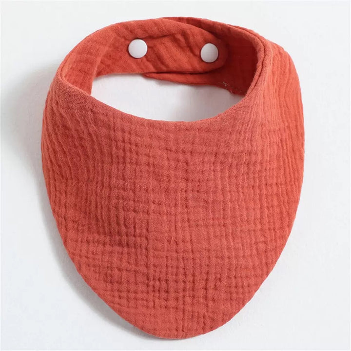 Solid Color Triangular Pure Cotton Bib