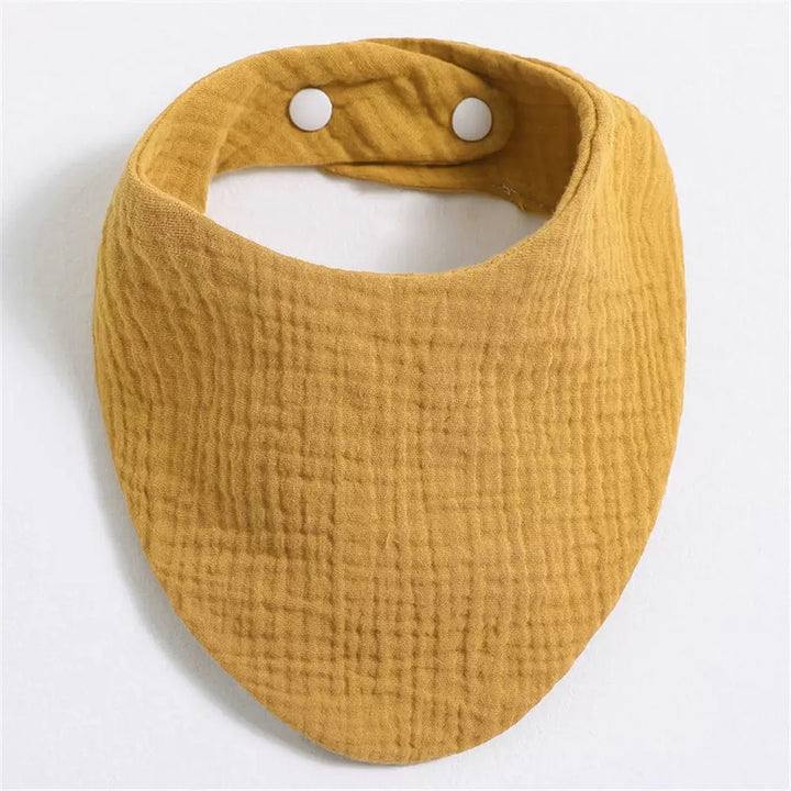 Solid Color Triangular Pure Cotton Bib