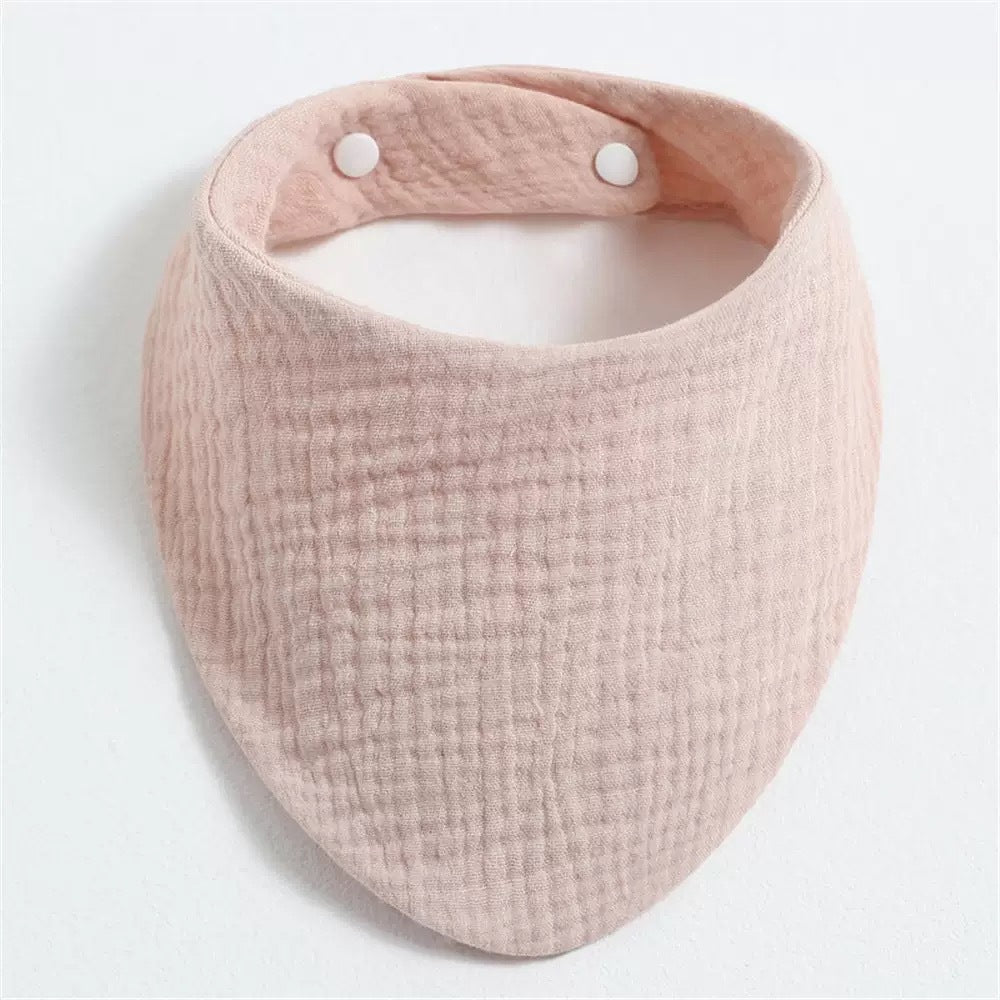 Solid Color Triangular Pure Cotton Bib