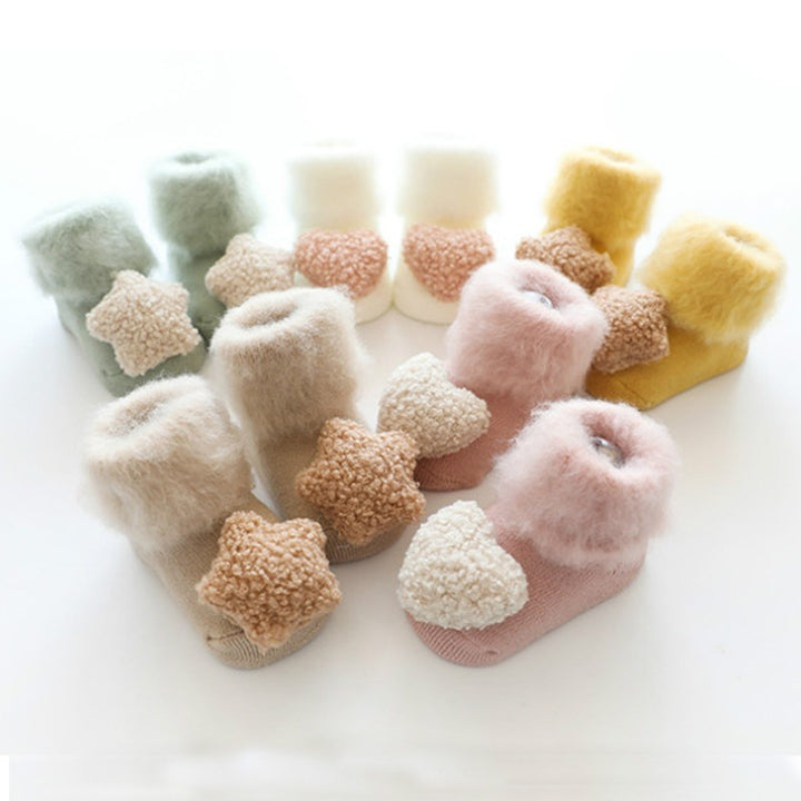 Cute Velvet Baby Socks