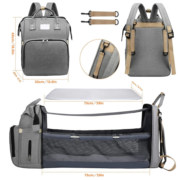 Baby Diaper Bag Backpack with Changing Station