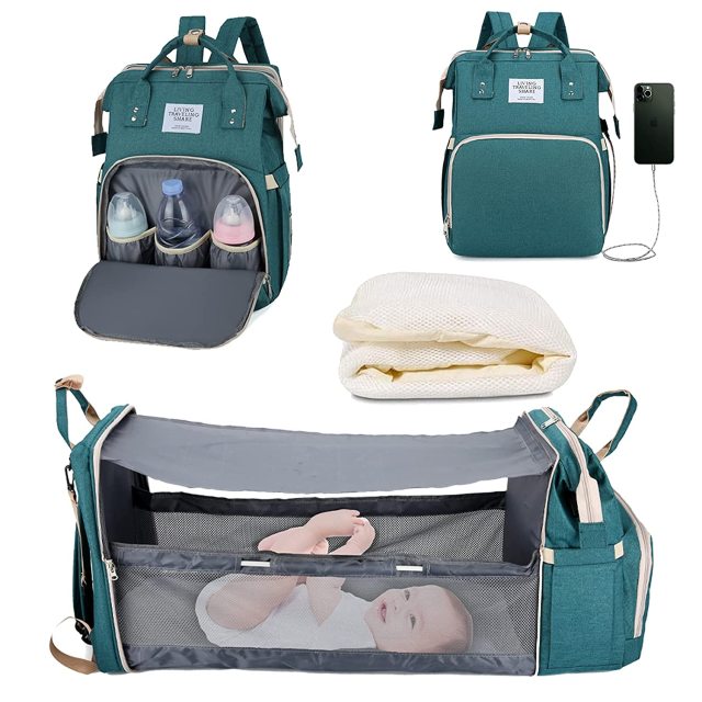 Baby Diaper Bag Backpack with Changing Station