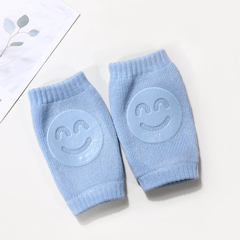 Smiling face non-slip baby crawling knee pads