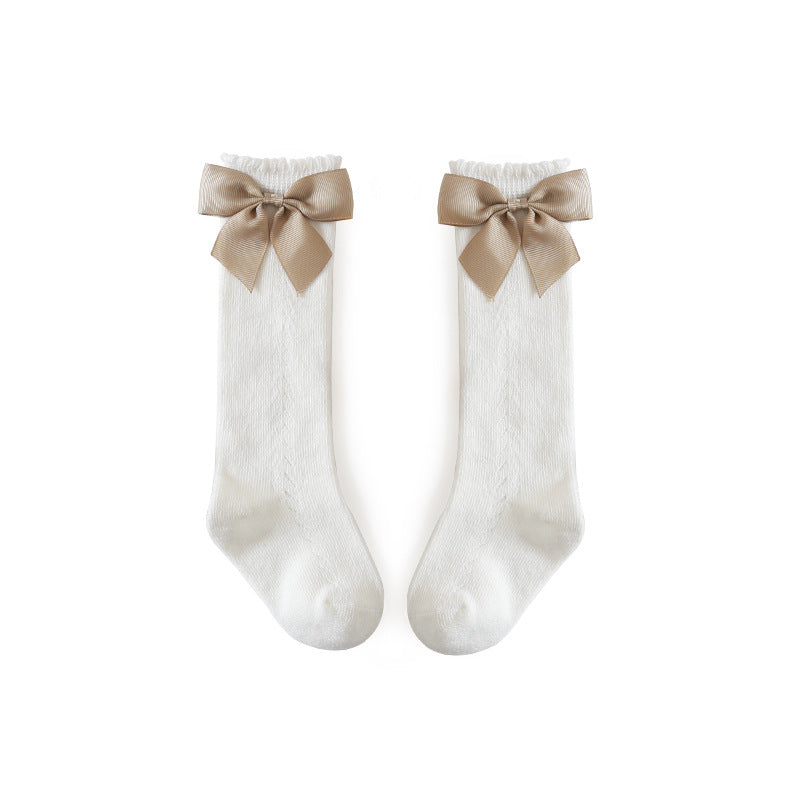 Mesh Bow Socks