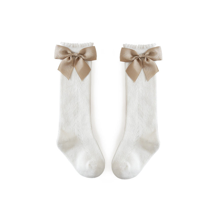 Mesh Bow Socks