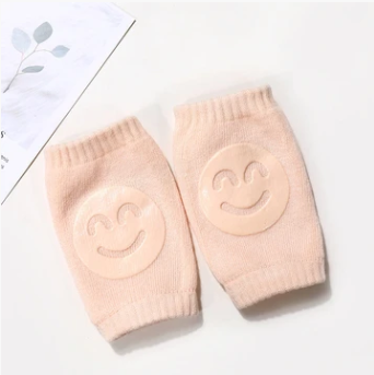 Smiling face non-slip baby crawling knee pads
