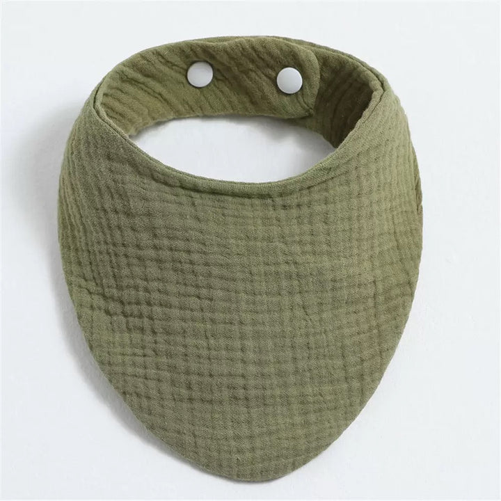 Solid Color Triangular Pure Cotton Bib