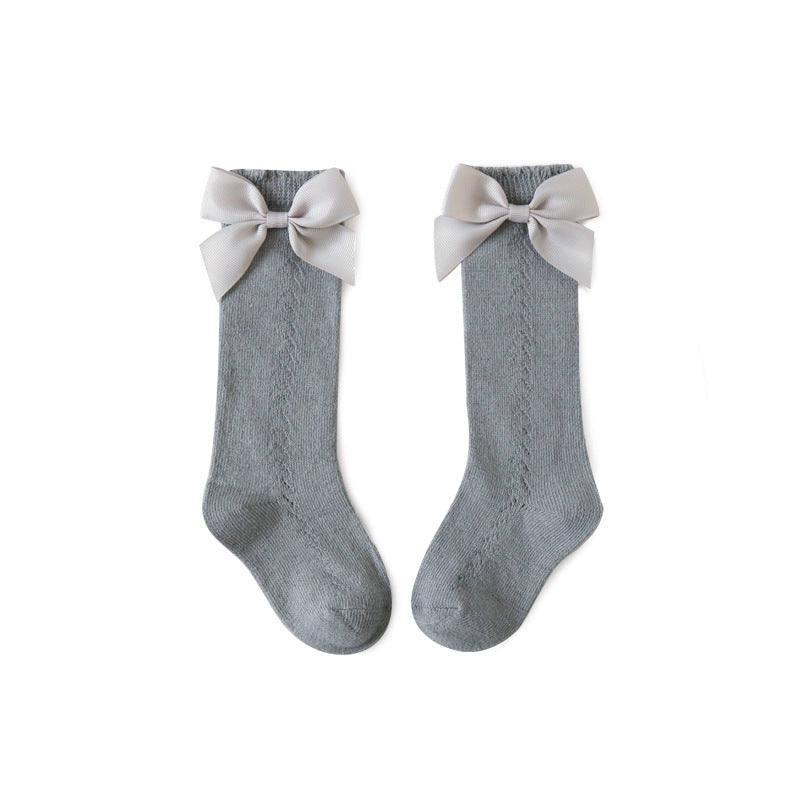 Mesh Bow Socks