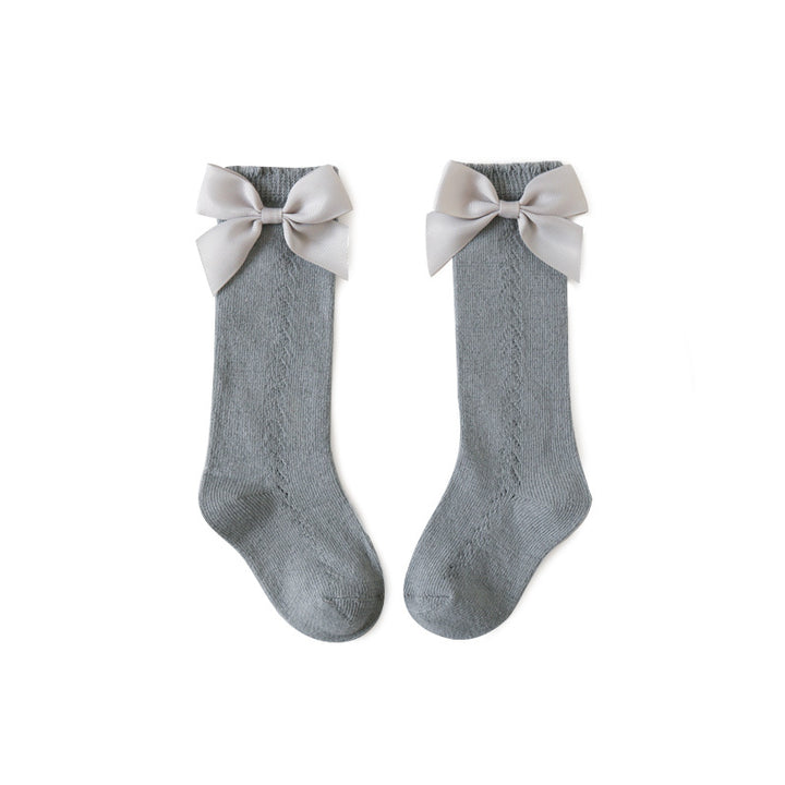 Mesh Bow Socks
