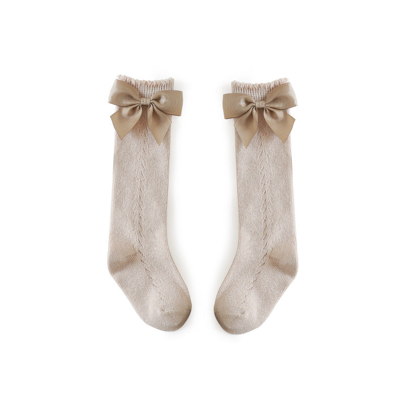 Mesh Bow Socks