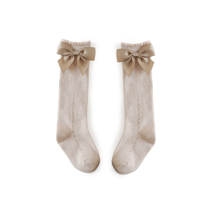 Mesh Bow Socks