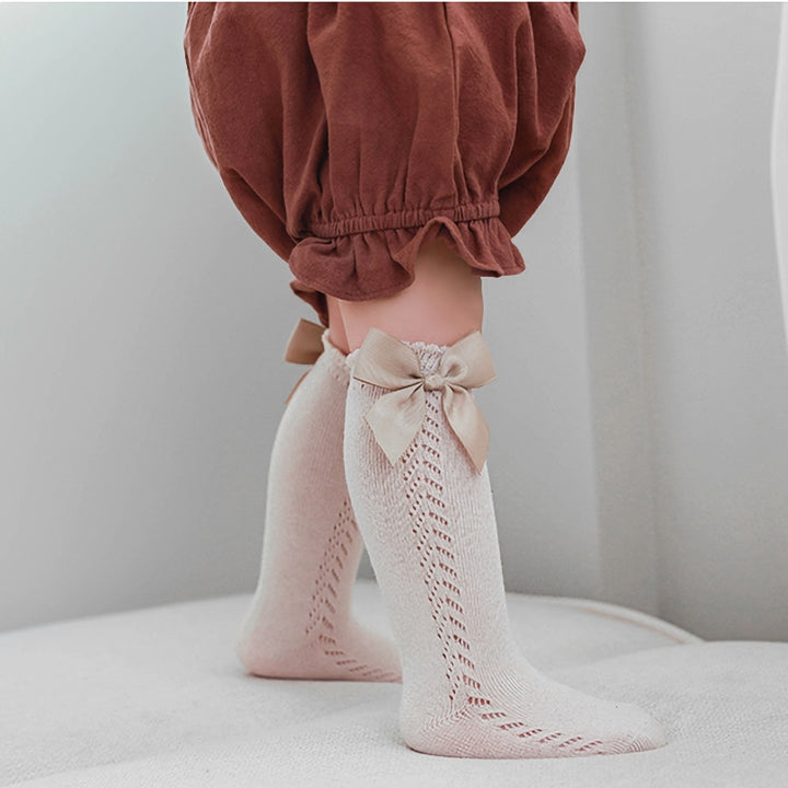 Mesh Bow Socks