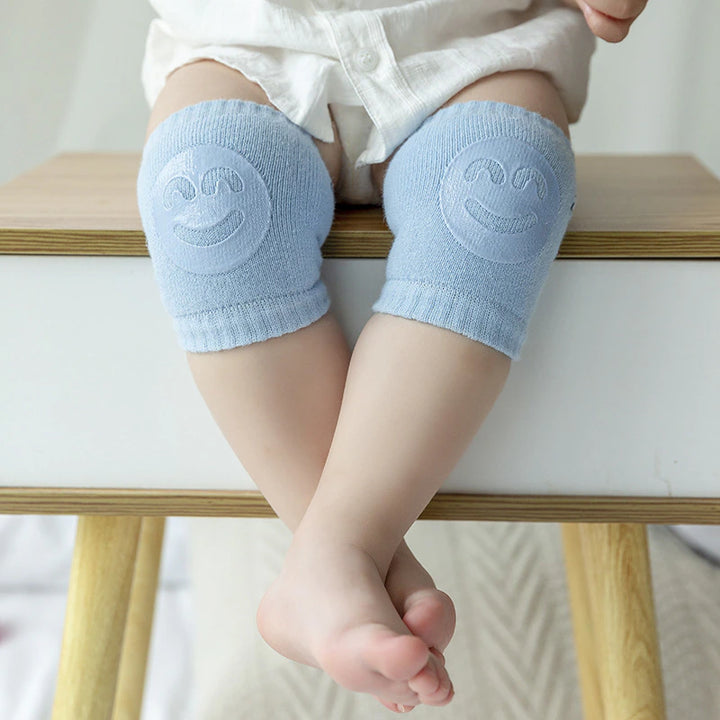 Smiling face non-slip baby crawling knee pads