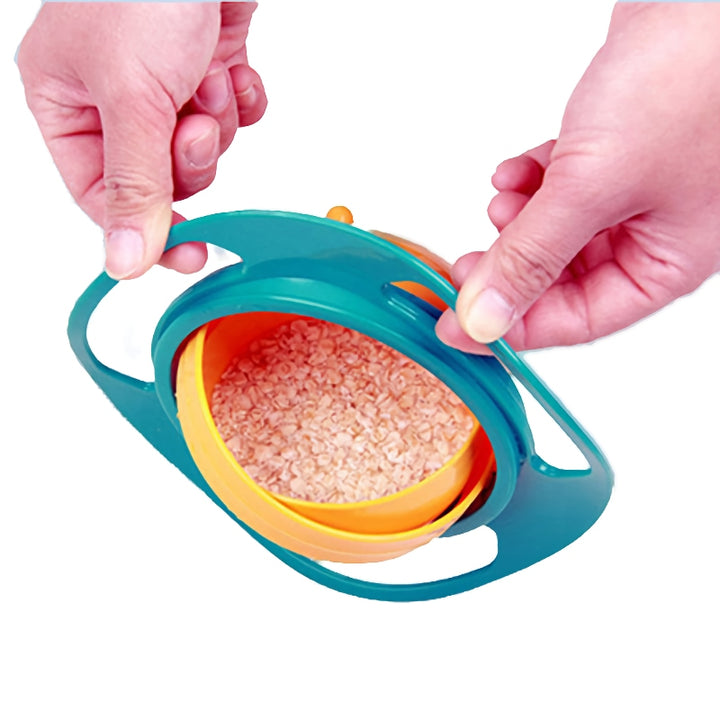 360 Rotate Universal Spill-proof Gyro Bowl