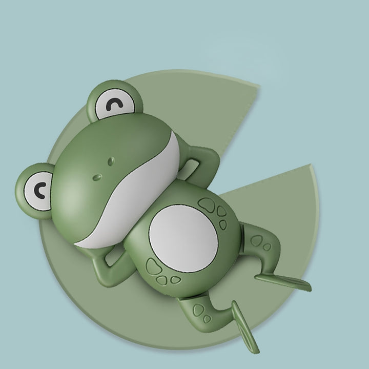 Wind Up Swimming Frog Bath Toy
