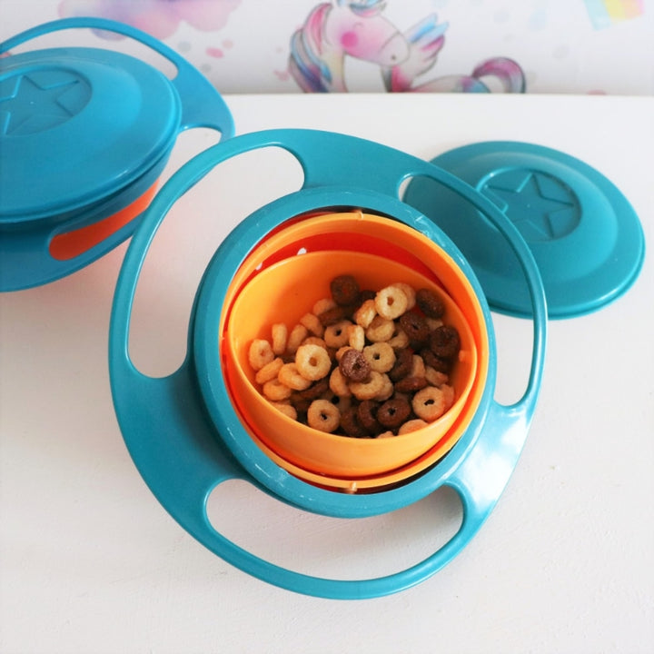 360 Rotate Universal Spill-proof Gyro Bowl