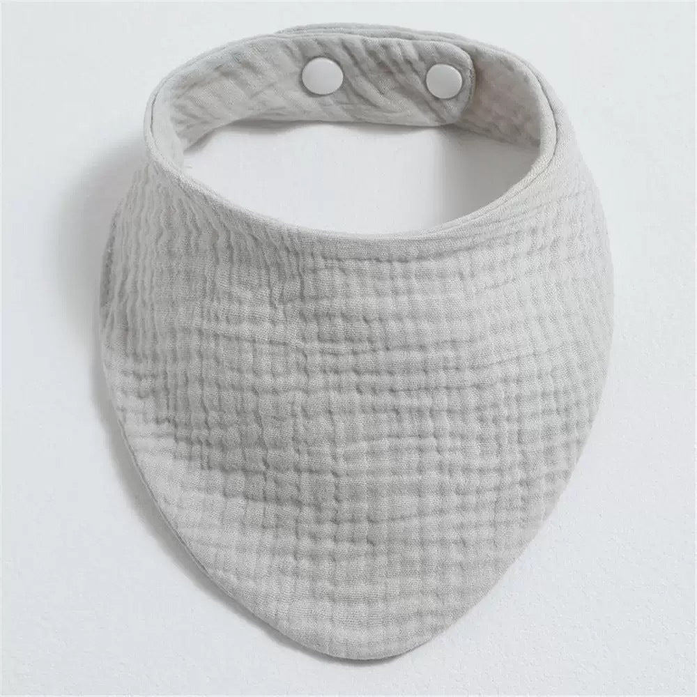 Solid Color Triangular Pure Cotton Bib