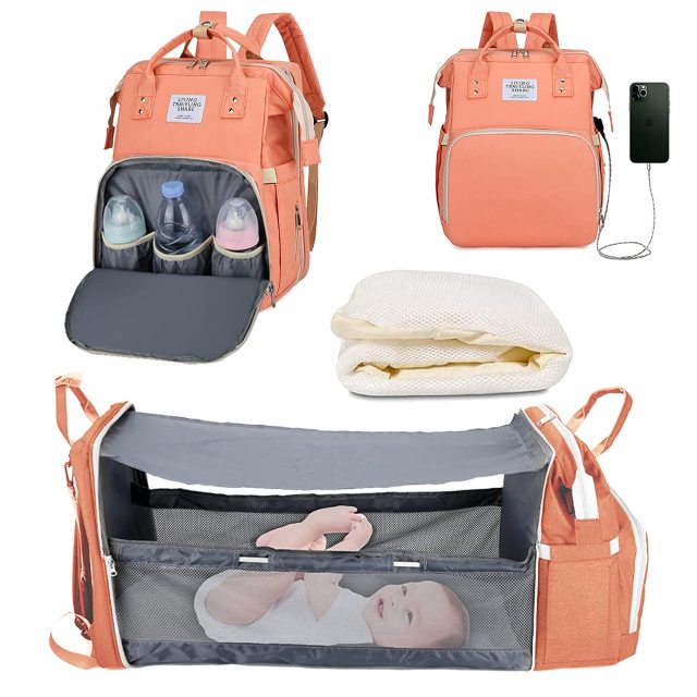 Baby Diaper Bag Backpack with Changing Station